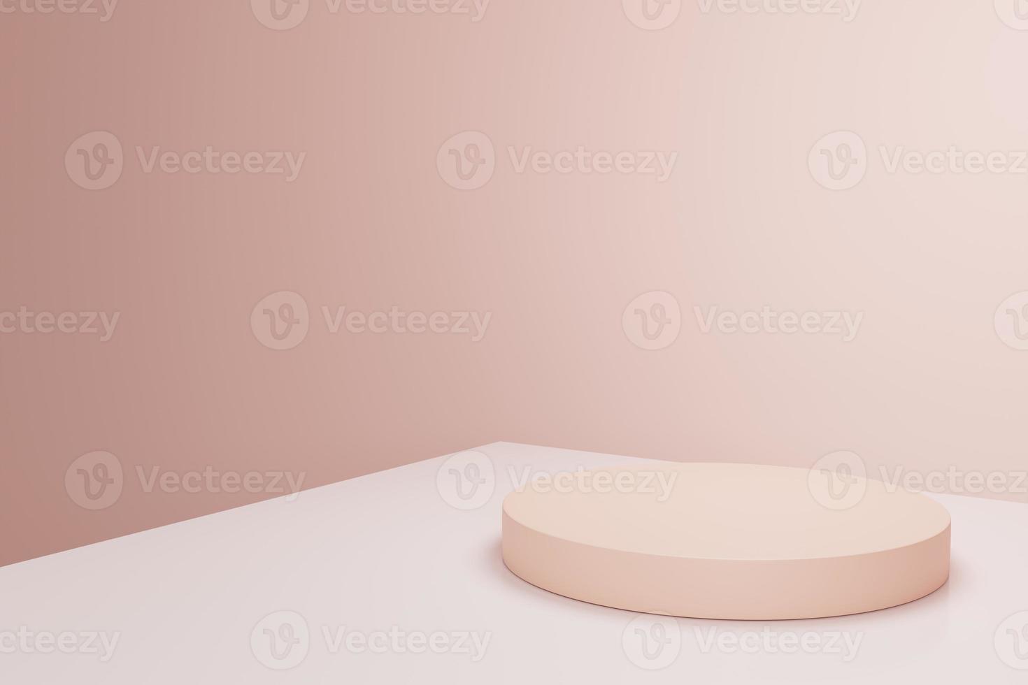 Pink geometric 3d product display background concept abstract podium cylinder 3d render photo