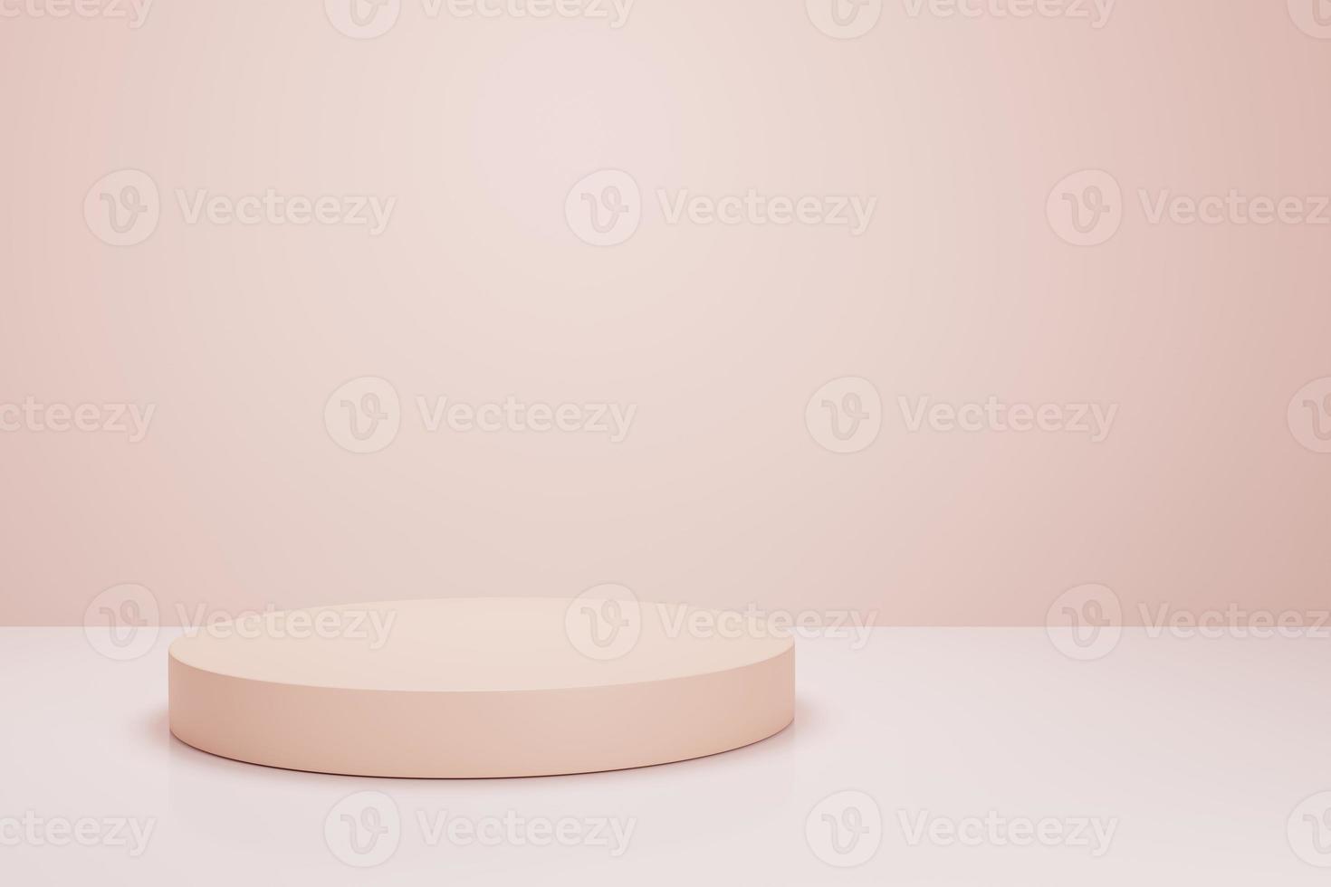 Pink geometric 3d product display background concept abstract podium cylinder 3d render photo