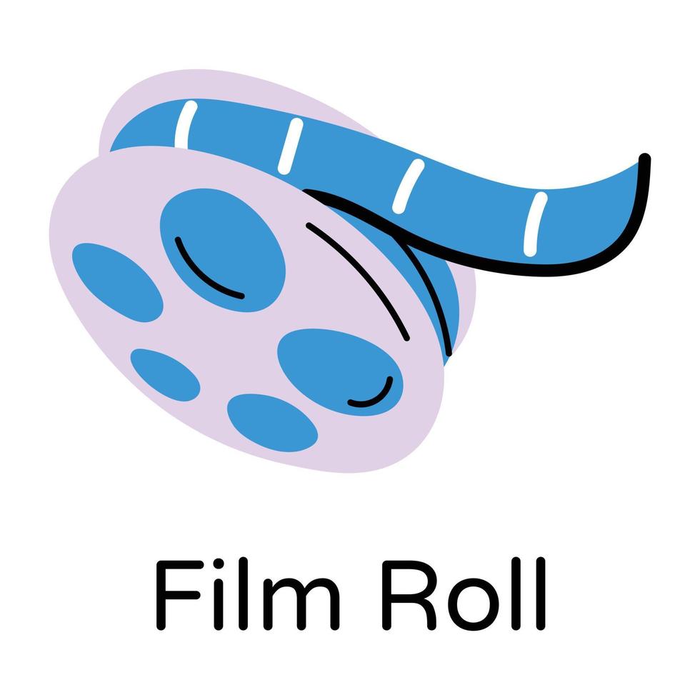 Trendy Film Roll vector