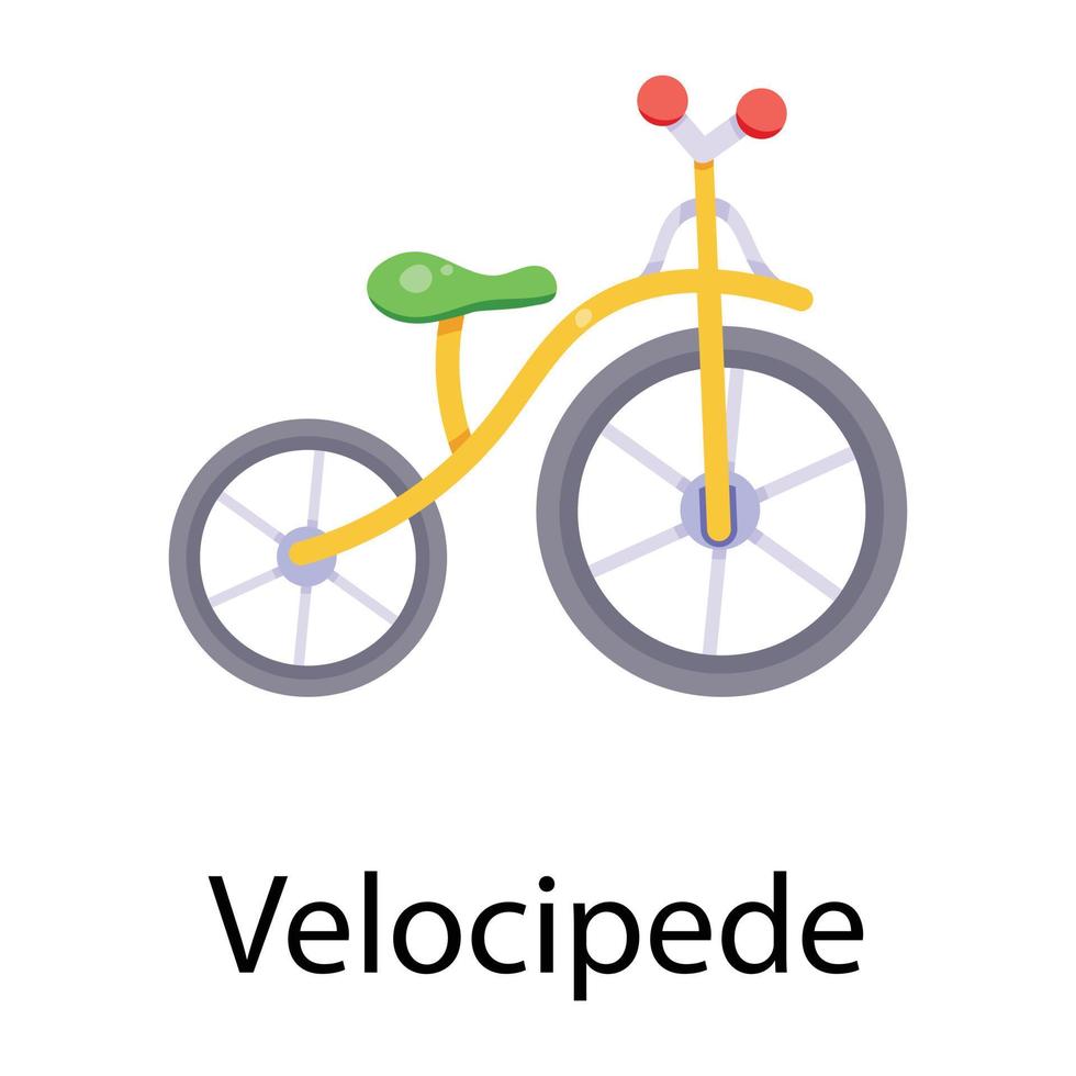 conceptos de velocípedo de moda vector