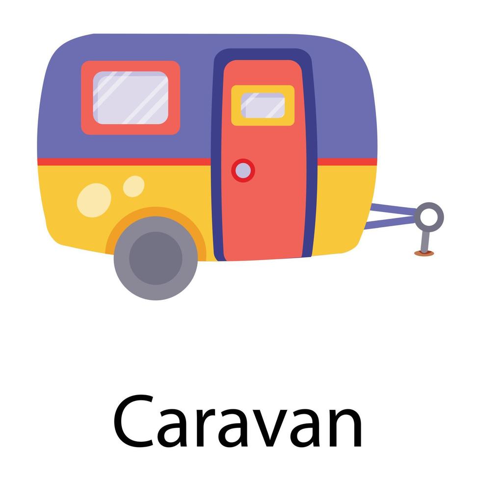 Trendy Caravan Concepts vector