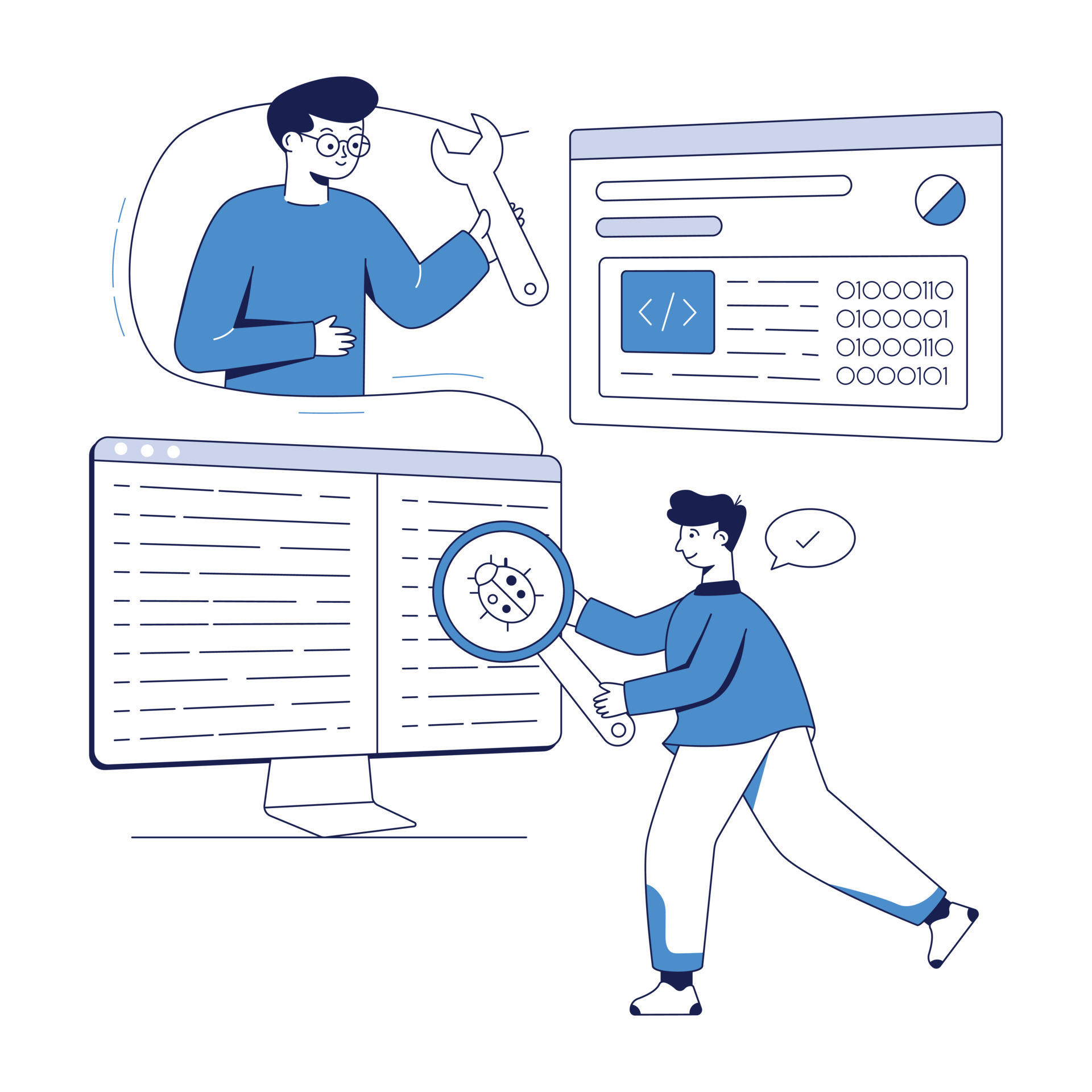 Trendy Software Testing 17151530 Vector Art at Vecteezy