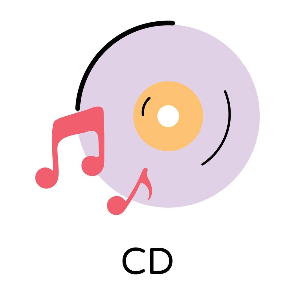 conceptos de cd de moda vector