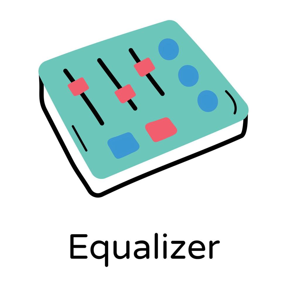 Trendy Equalizer Concepts vector