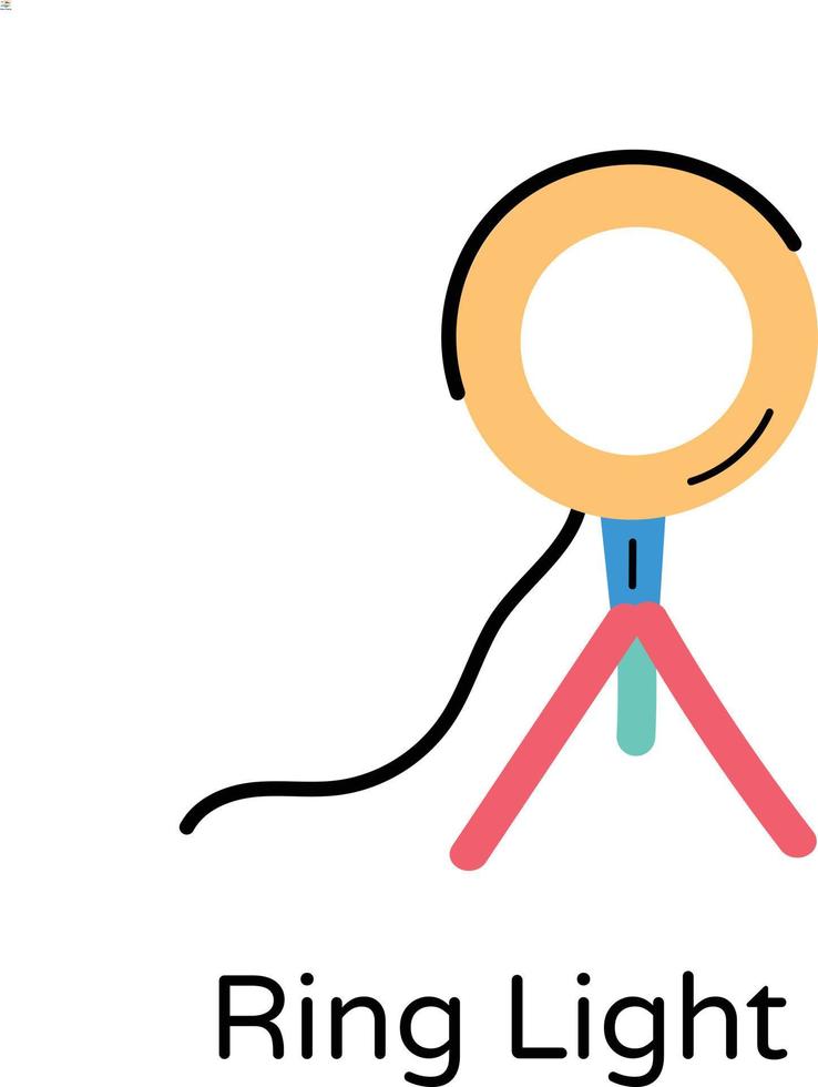Trendy Ring Light vector