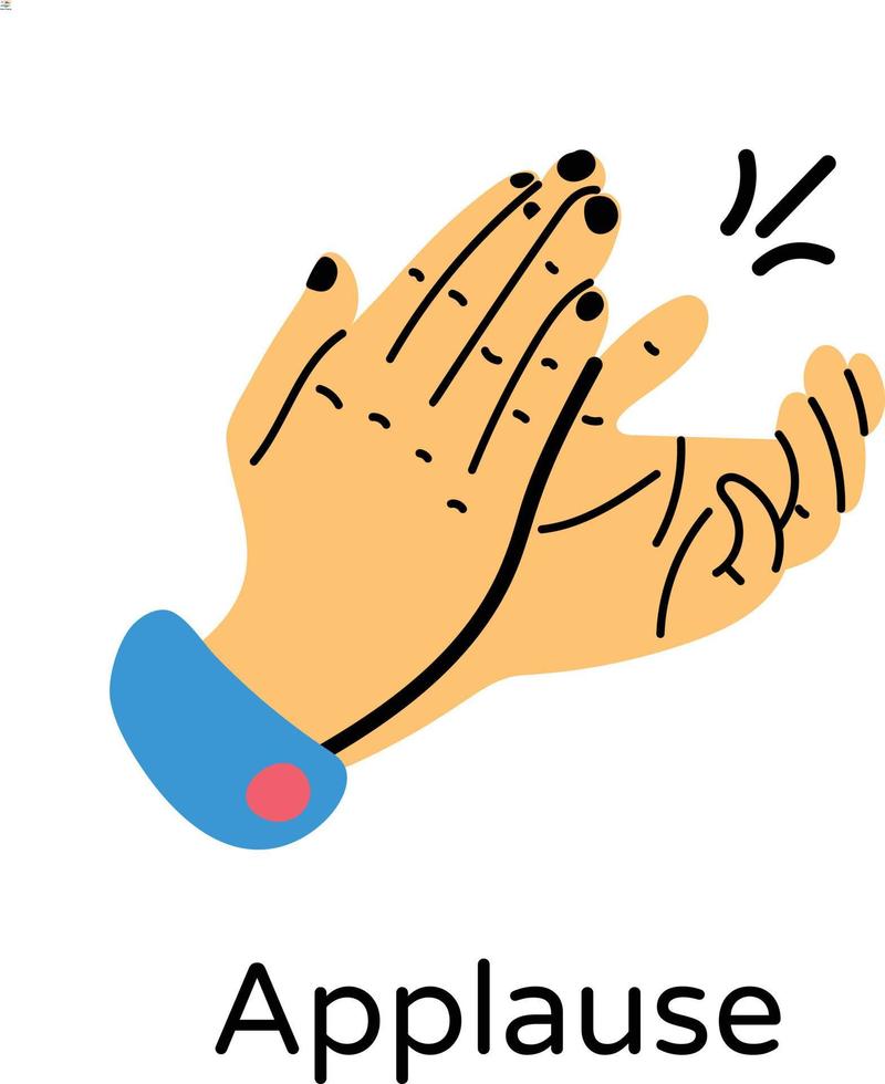 Trendy Applause Concepts vector