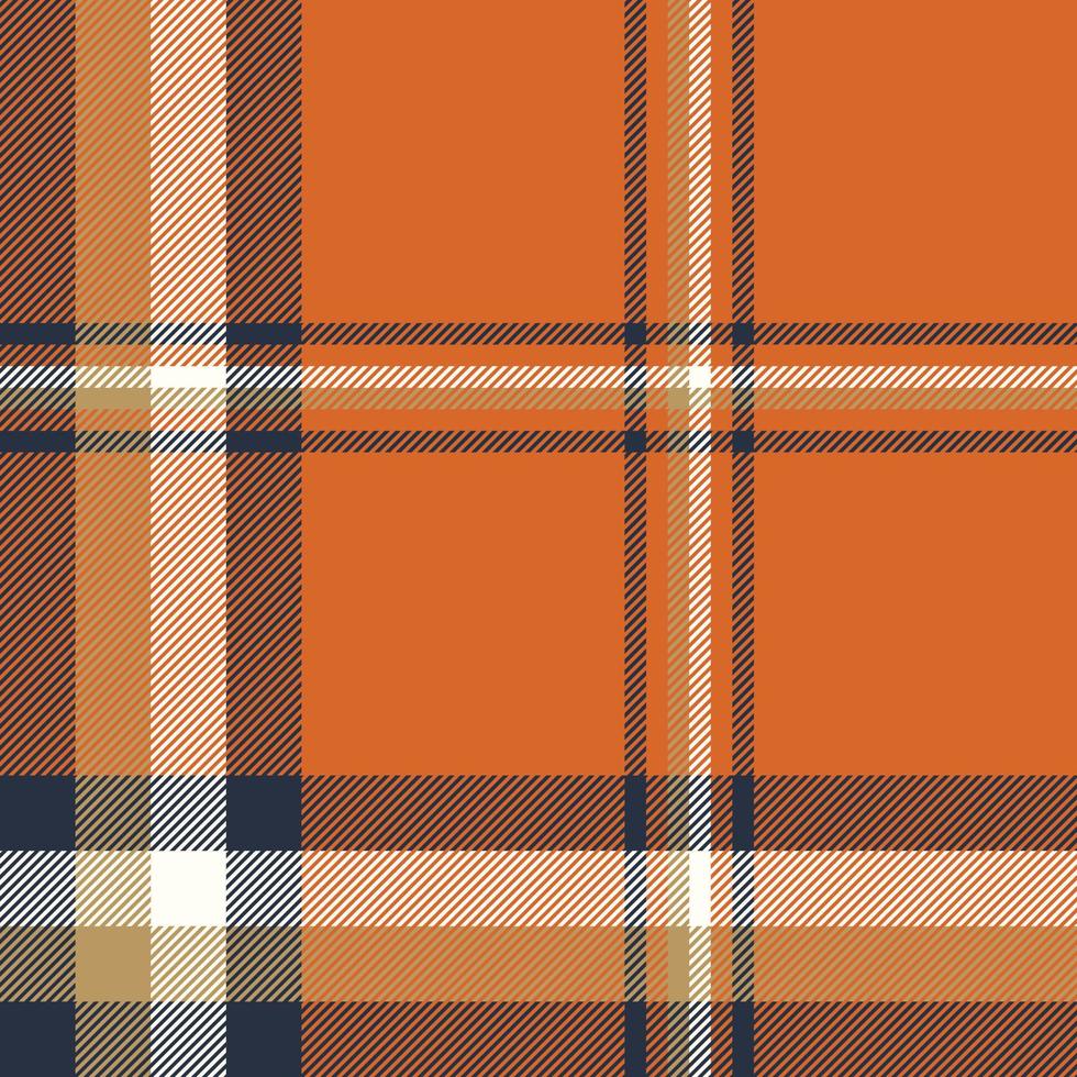 Tartan pattern fabric. Textile plaid texture. Seamless vector check background.