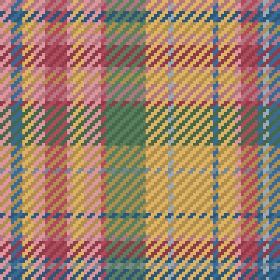 Seamless pattern of scottish tartan plaid. Repeatable background with check fabric texture. Vector backdrop striped textile print.