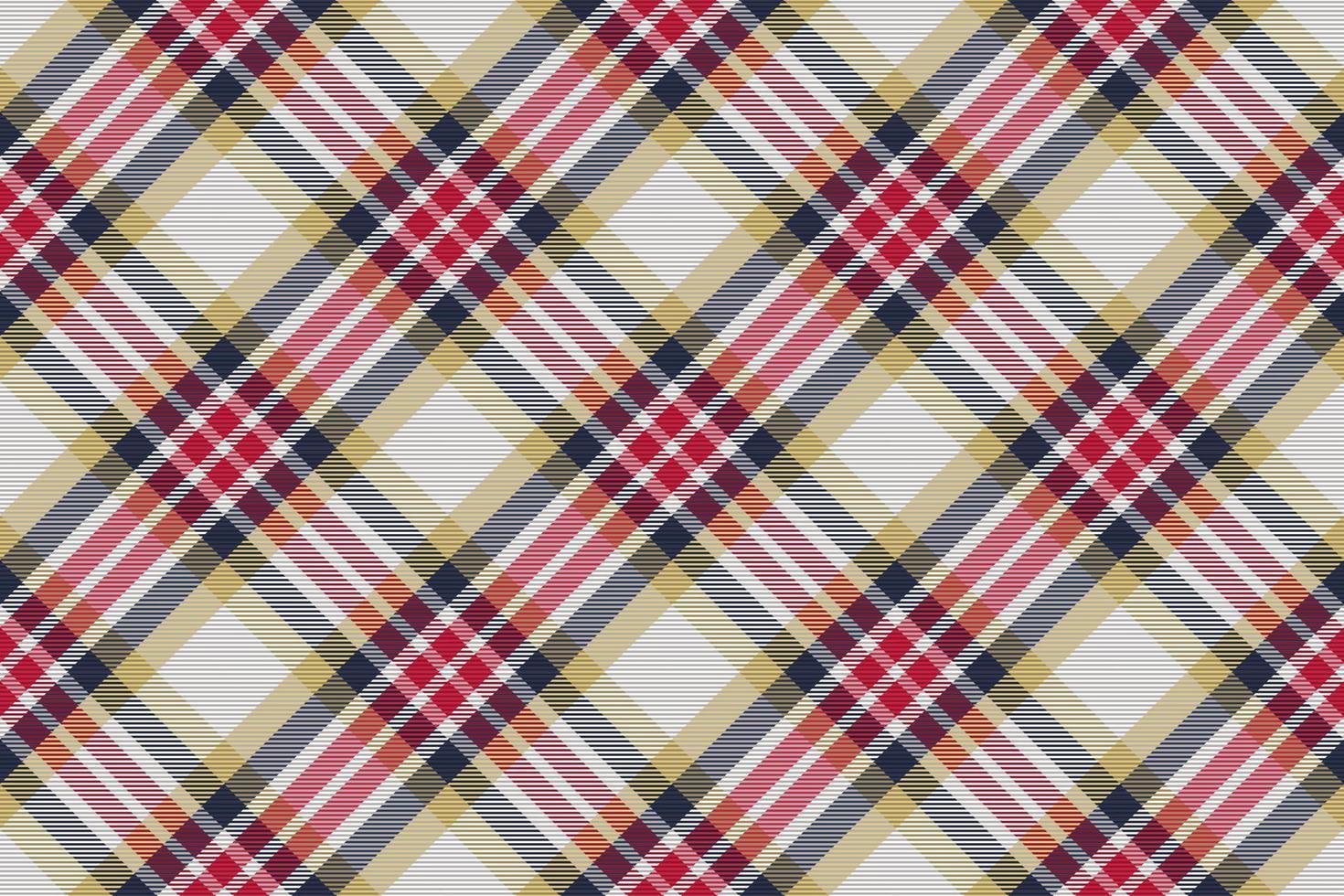 Plaid pattern seamless. Check fabric texture. Stripe square background. Vector textile design.