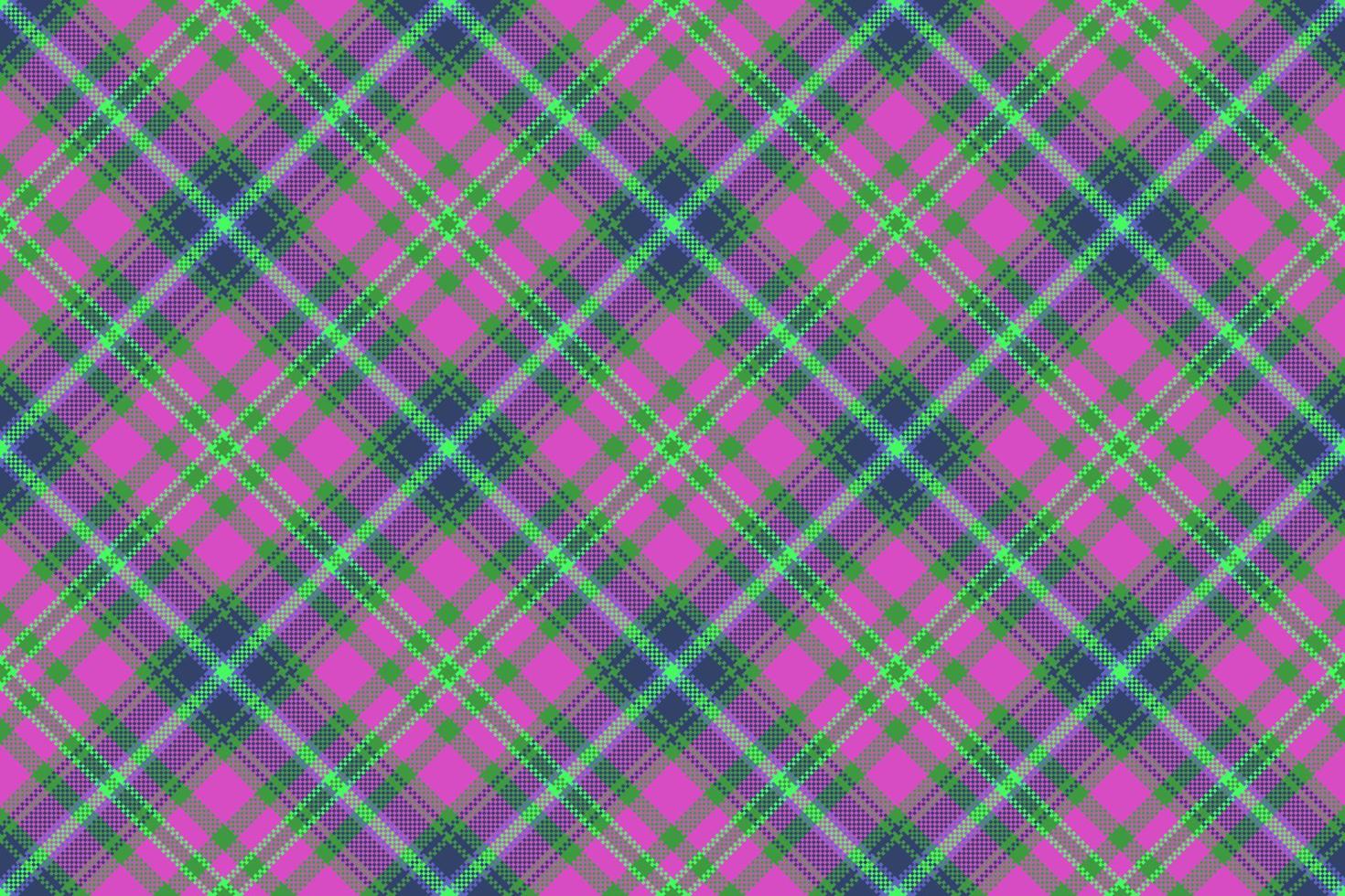 Pattern check textile. Seamless fabric plaid. Vector tartan background texture.