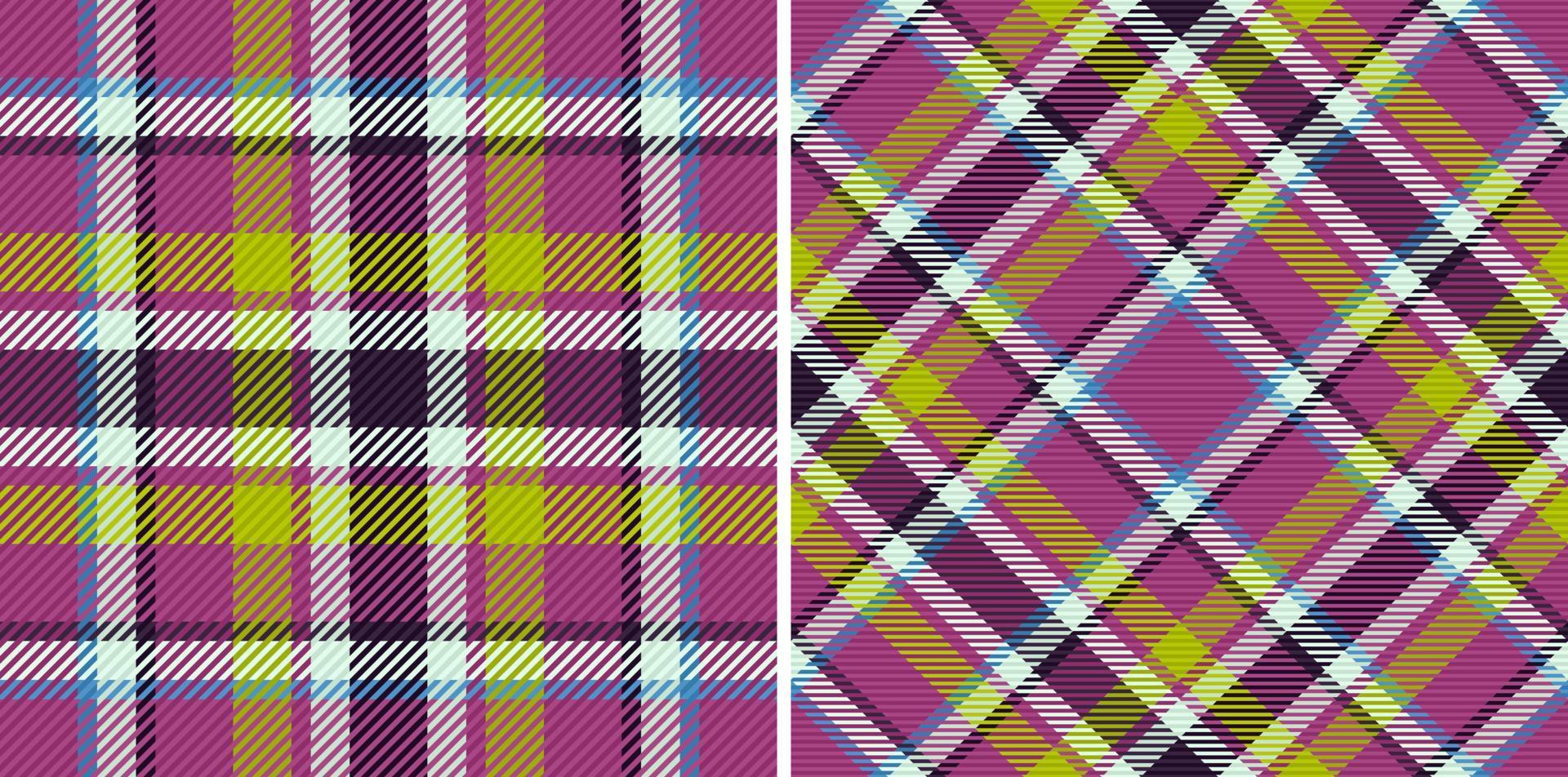 patrón de tejido vectorial. fondo de tela escocesa de tartán. textura de cuadros textiles sin costuras. vector