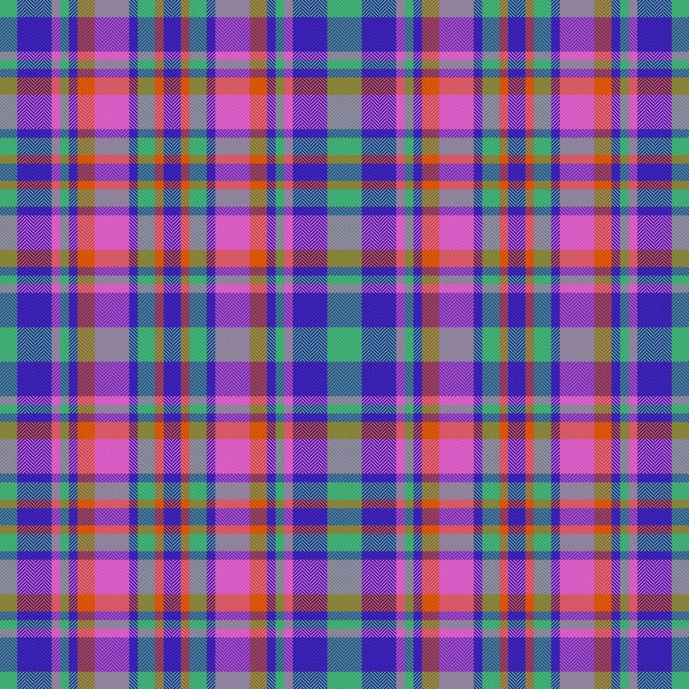 Textile seamless texture. Background fabric pattern. Vector check tartan plaid.