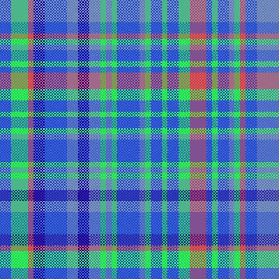 Plaid fabric pattern. Check texture vector. Background seamless textile tartan. vector