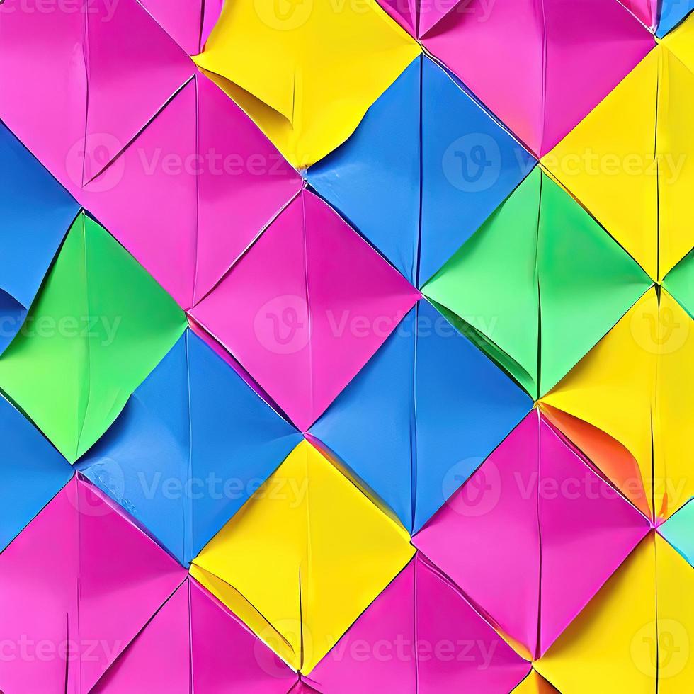 beautiful origami colorful designs for illustration or backdrop photo