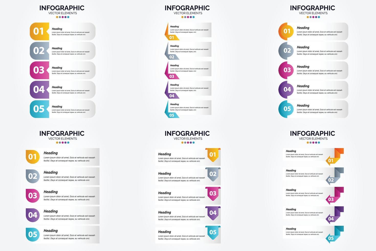 This vector infographics set is perfect for advertising in a brochure. flyer. or magazine.