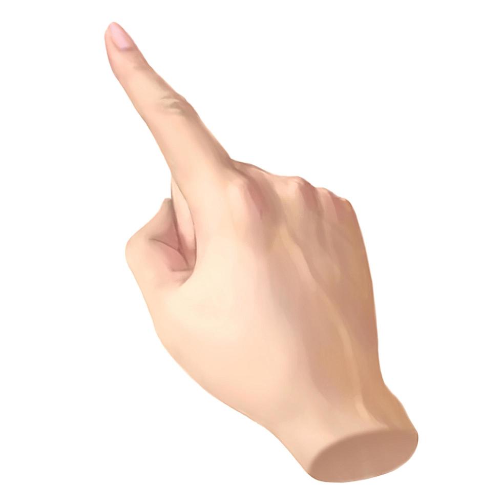 Hand cursor. Realistic style. For games photo