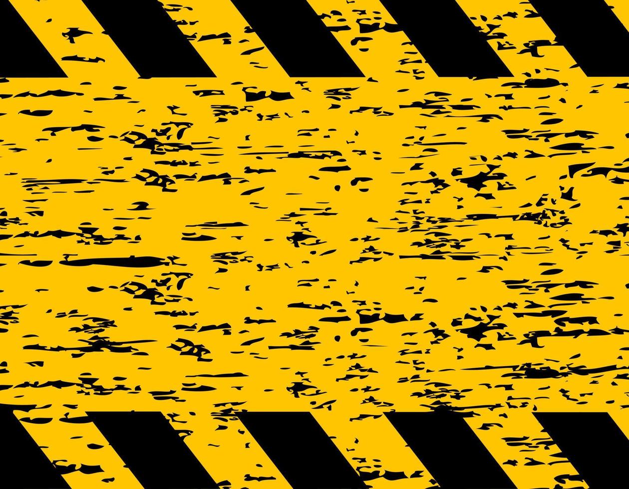 Yellow and black fencing tape. Caution and warning. Stop do not cross. Increased danger. vector