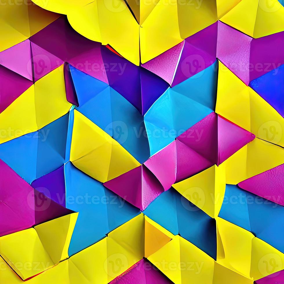 beautiful origami colorful designs for illustration or backdrop photo