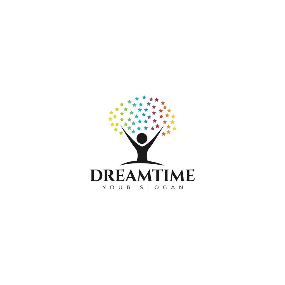 Kids dream logo vector