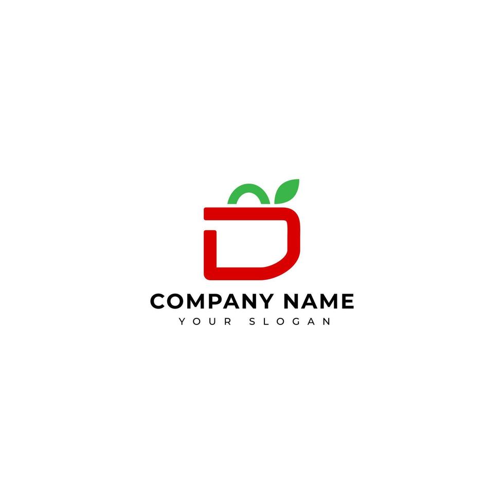 Letter D market logo vector design template