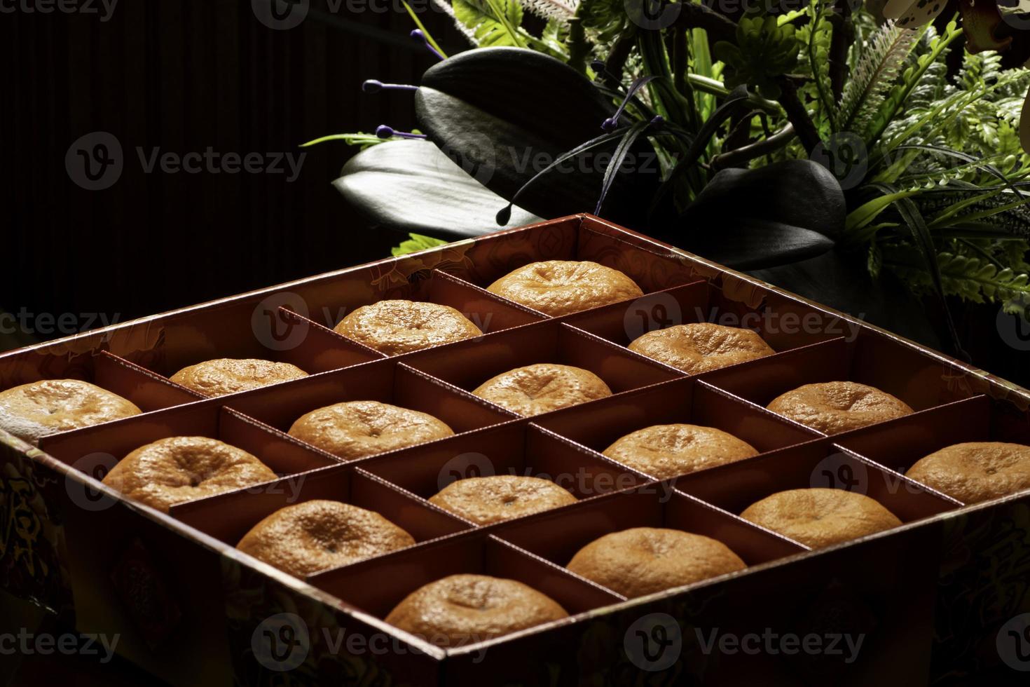 Chinese Lemons in the box for Chinese New Year photo