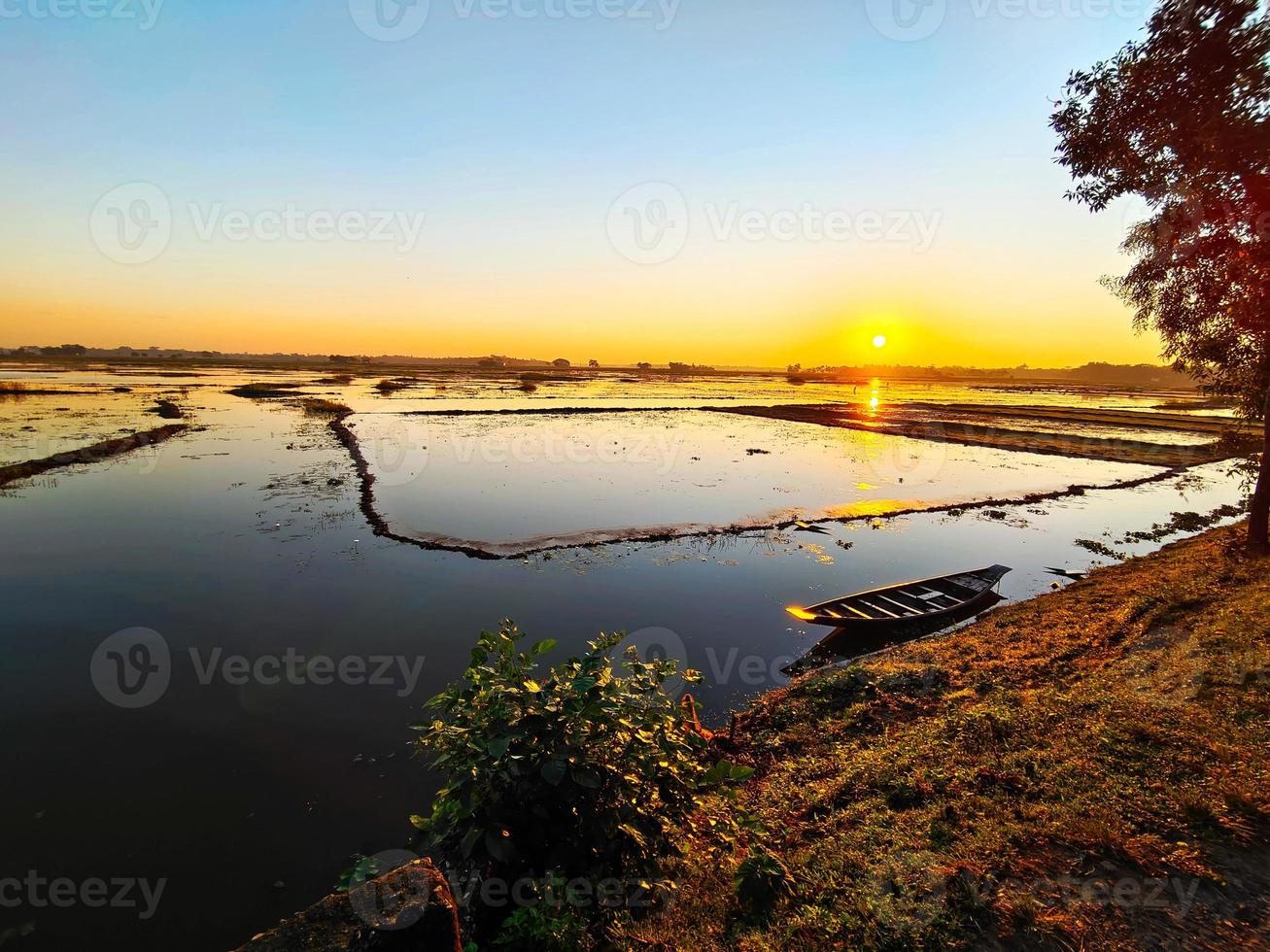 Nature view village river Bangladesh lakes, scenery, journey, forest, beauty, adventure, landscape, sky, tree, background, green, natural, beautiful, water, sun, morning, boat photo