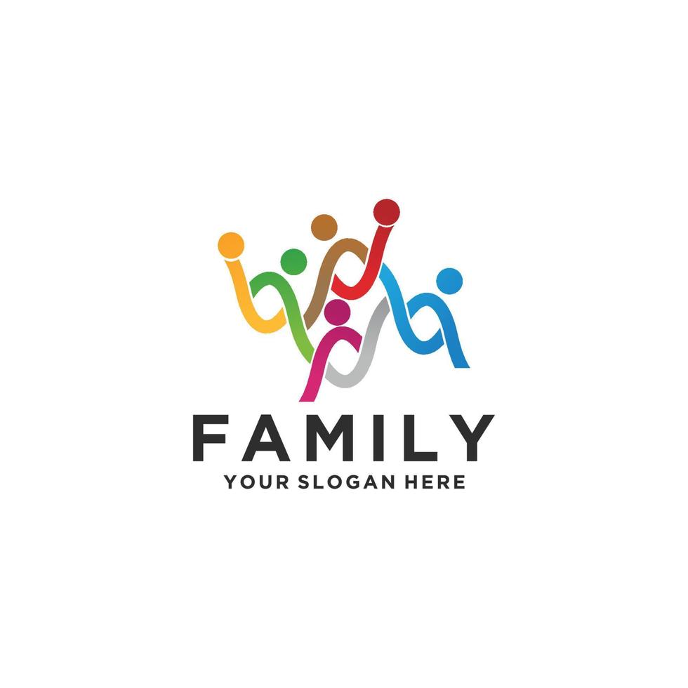 People logo icon design template flat vector