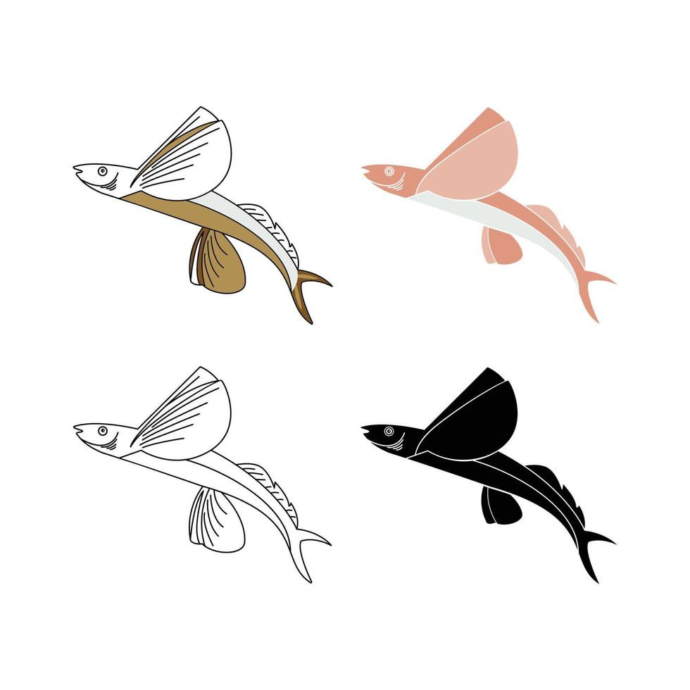 Flying Fish Vector Art, Icons, and Graphics for Free Download