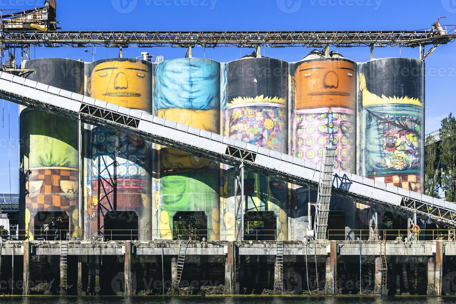 Vancouver painted silos photo