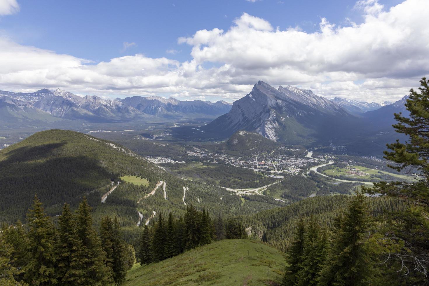 Mountains around Banff, Alberta, Canada photo