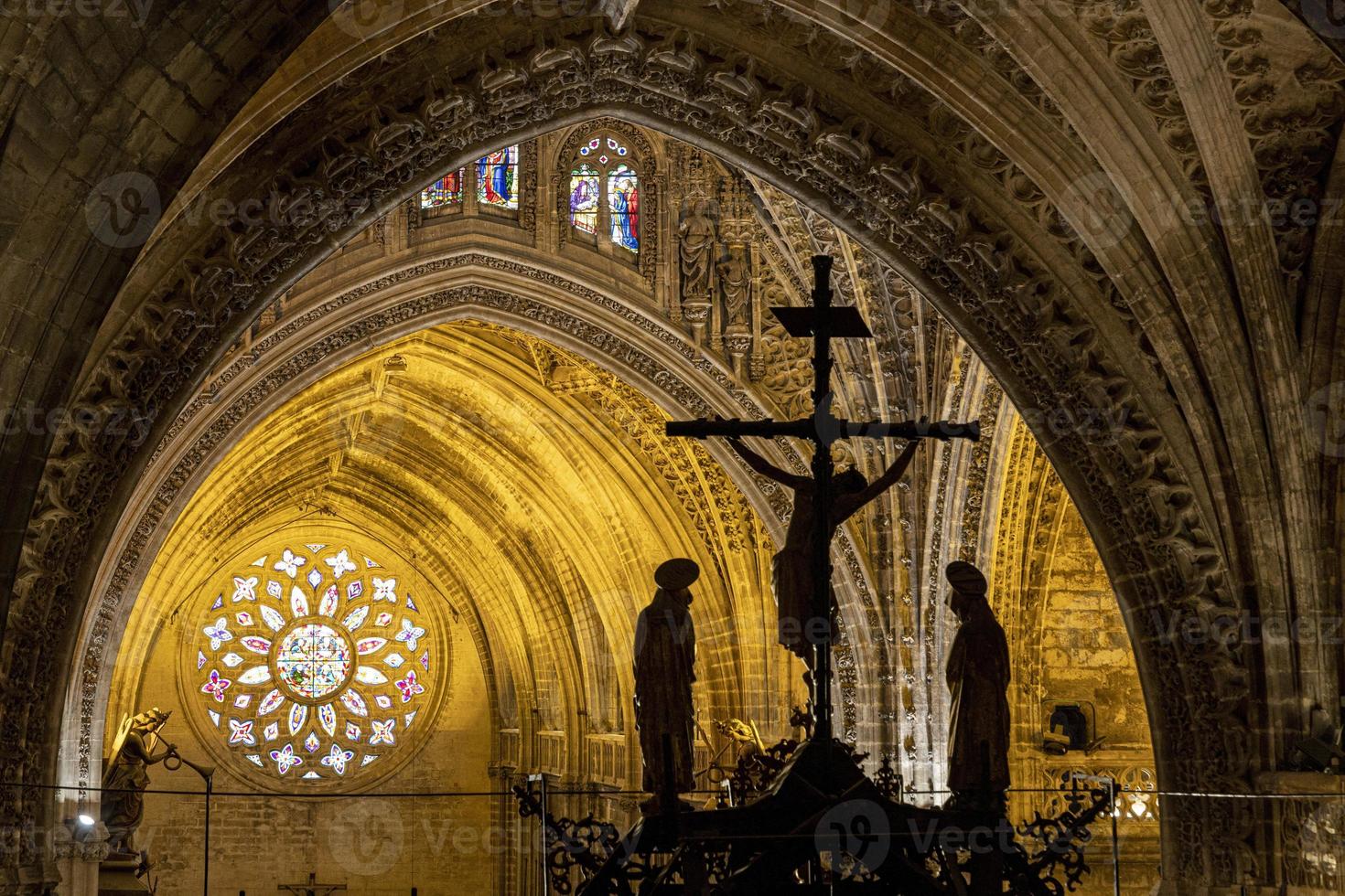 Inside Seville Cathedral photo
