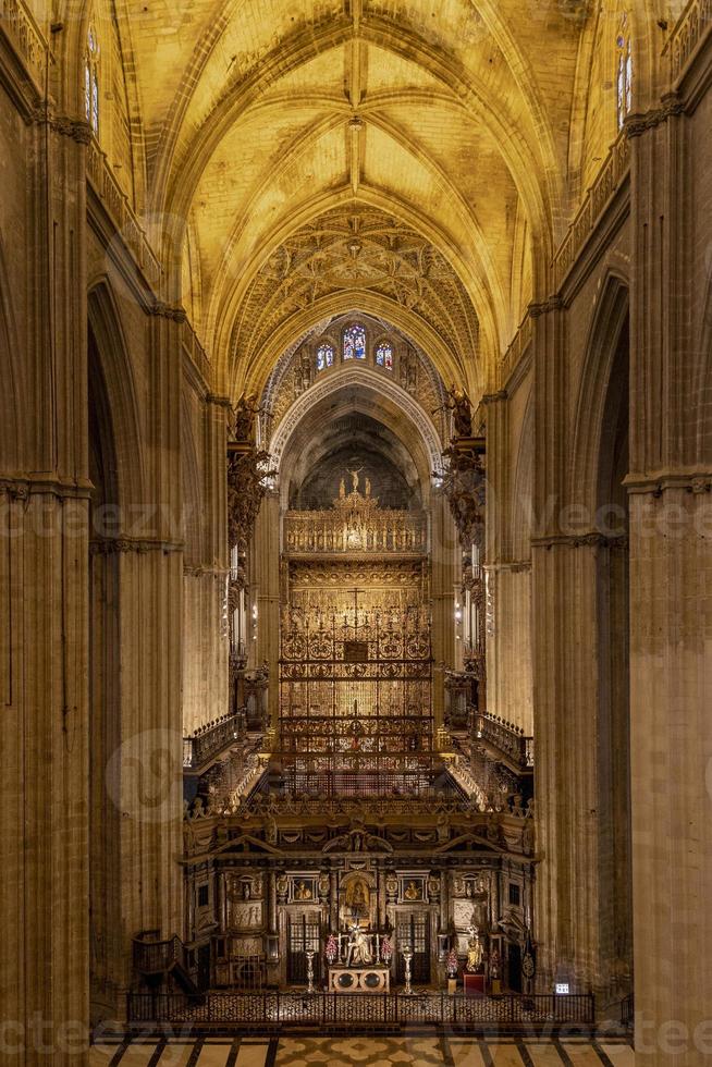 Inside Seville Cathedral photo
