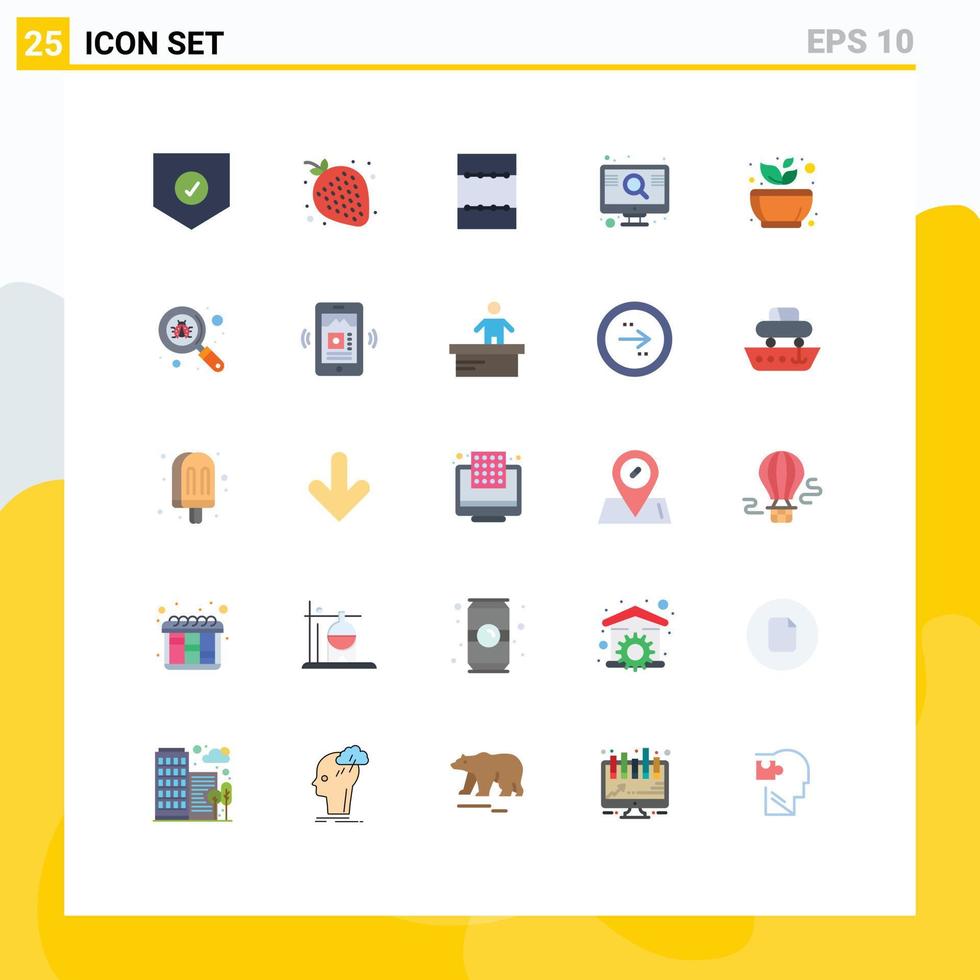 25 Creative Icons Modern Signs and Symbols of spa mortar layout grinding search Editable Vector Design Elements