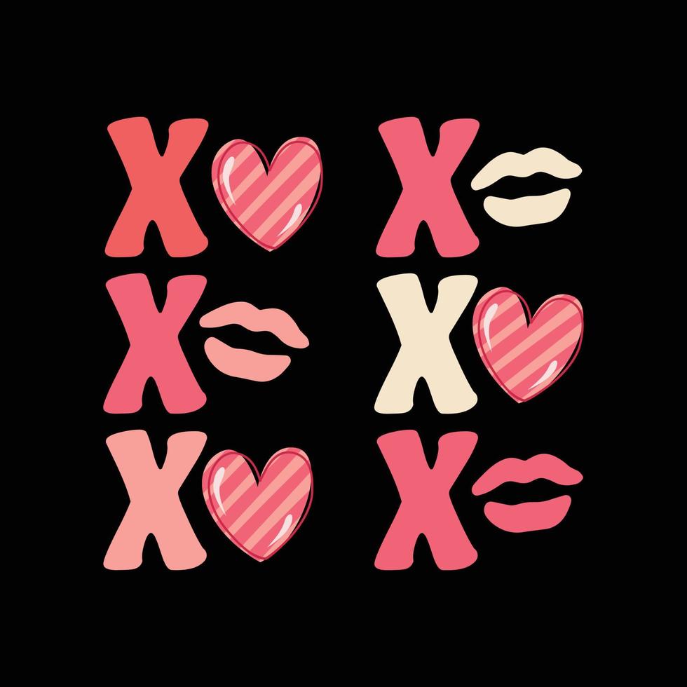 Valentine's day t-shirt design vector