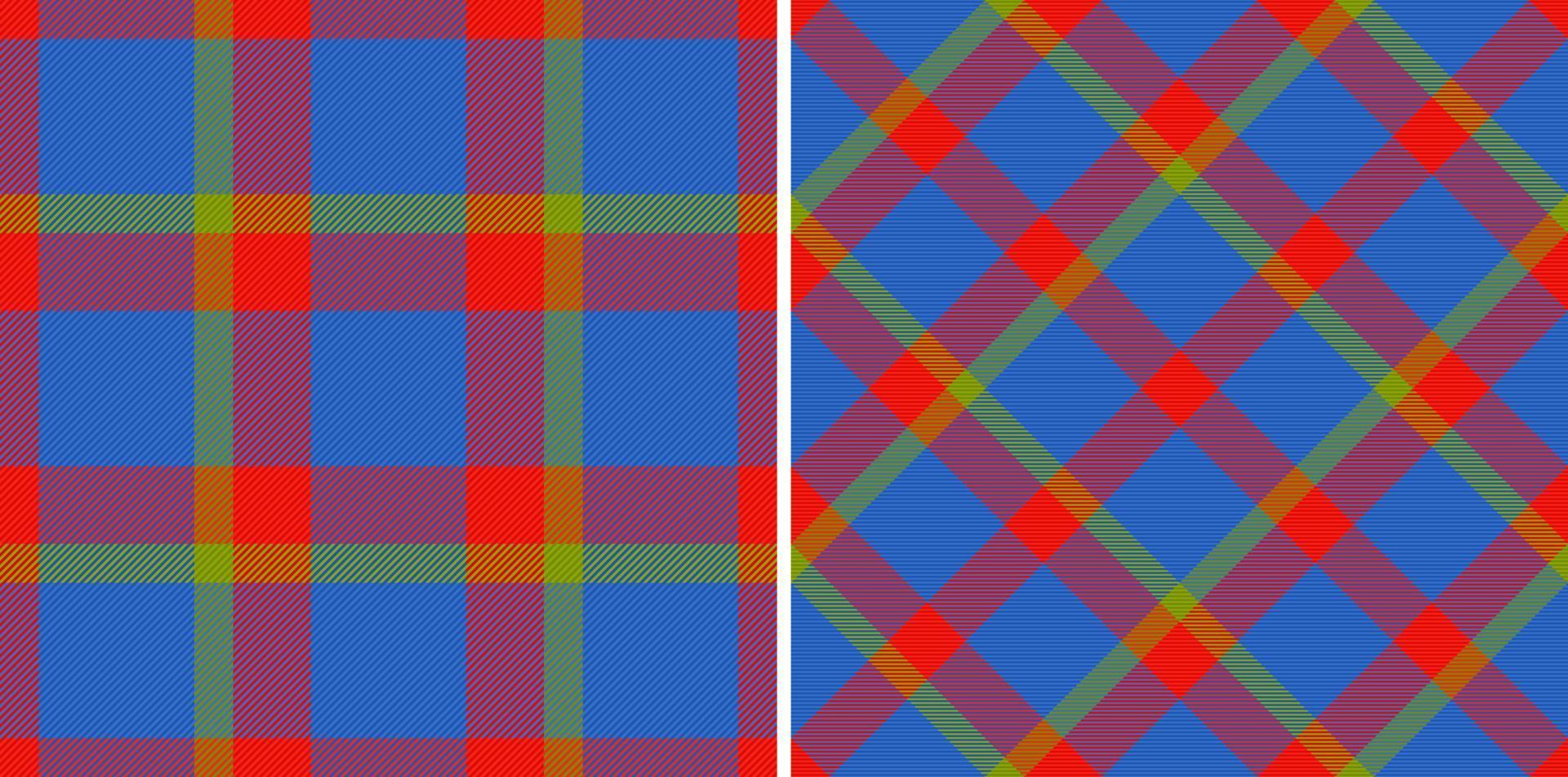 Tartan seamless check. Textile background pattern. Fabric texture plaid vector. vector