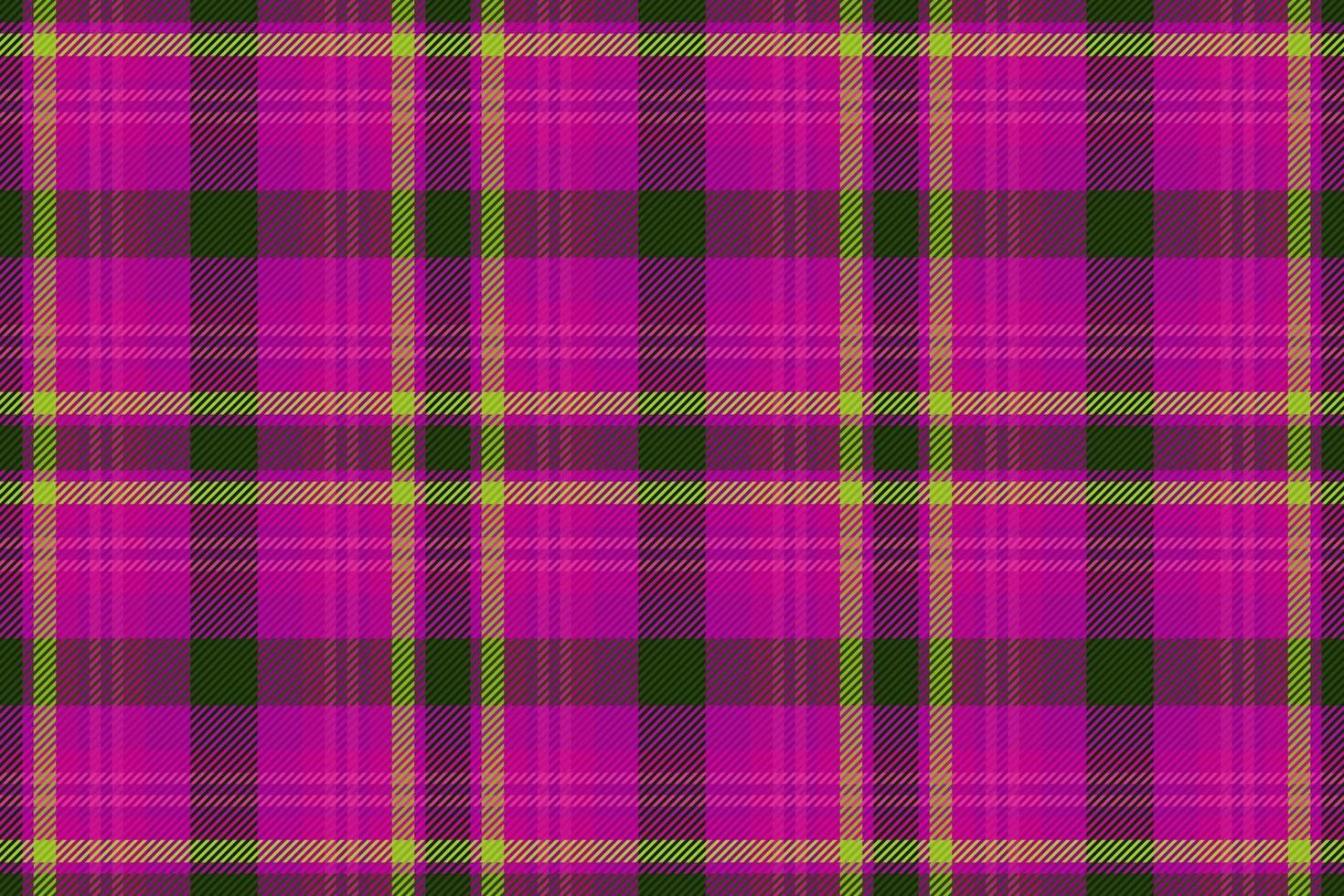 Fabric plaid tartan. Textile check pattern. Vector texture seamless background.