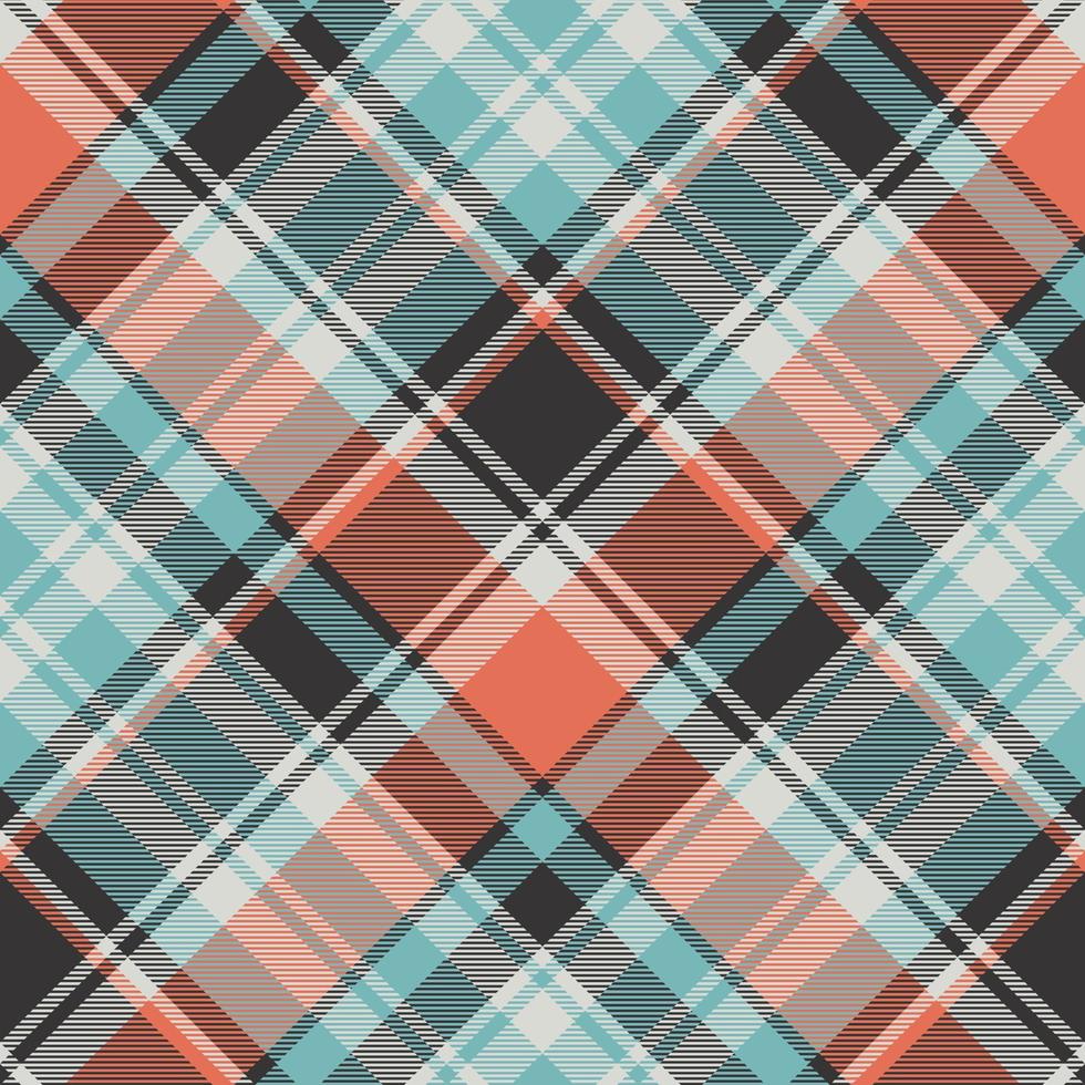 Orange blue fabric texture seamless pattern vector