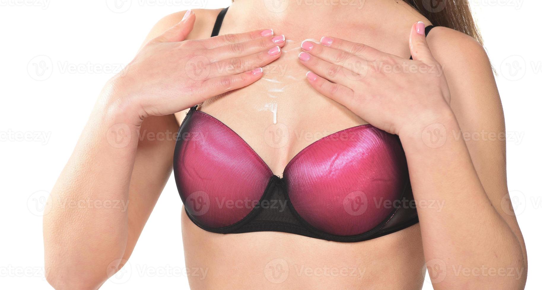 Body Care. Woman Applying Moisturizing Lotion Or Cream On Shoulders Caring For Skin At Home, photo