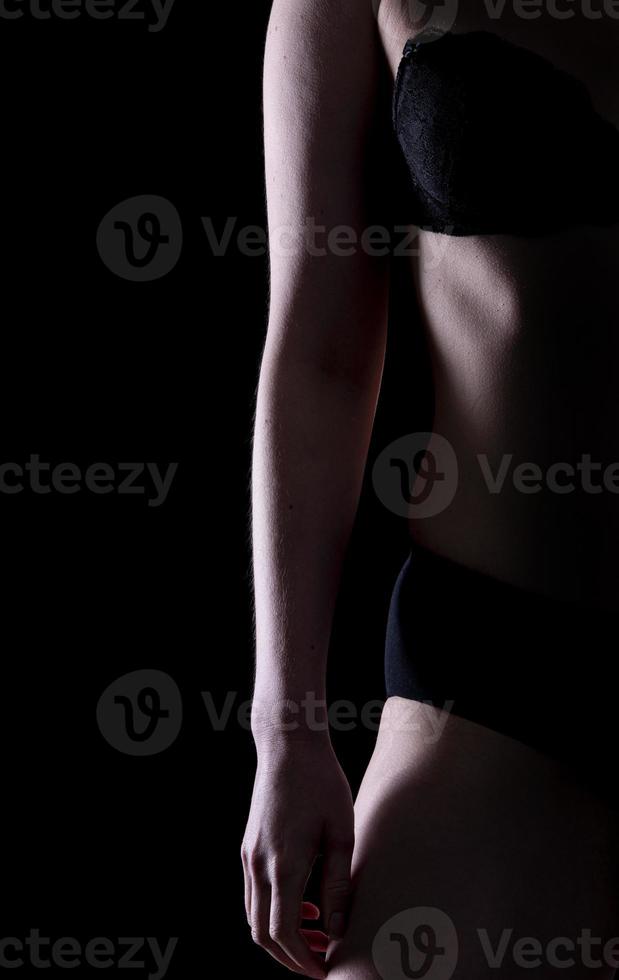 silhouette of a woman with beautiful body photo