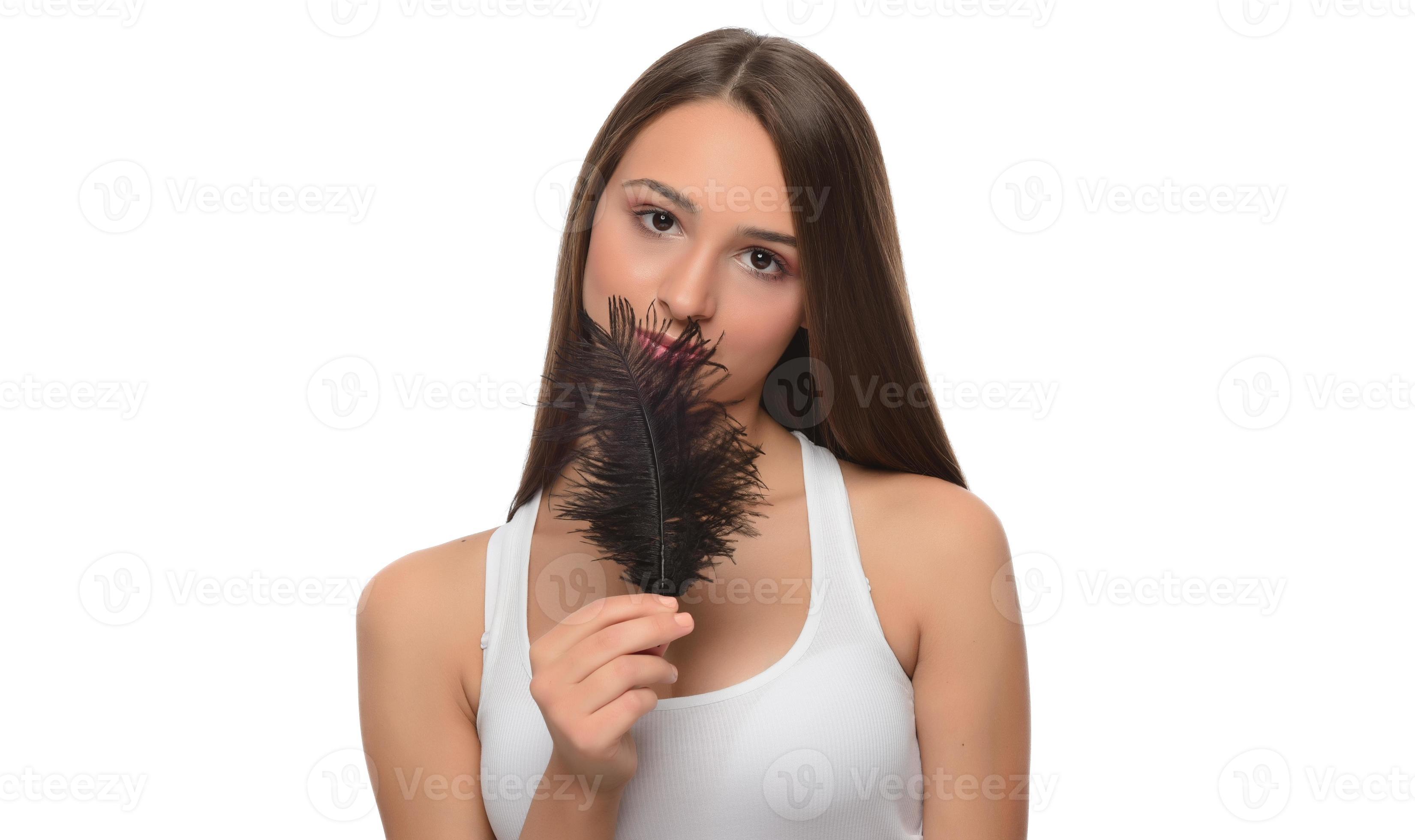 Beauty young girl with raised arm, hair removal and underarm skin care. Beautiful Caucasian