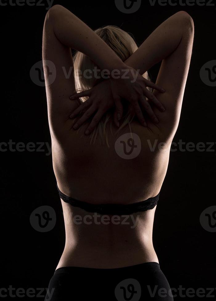 silhouette of a woman with beautiful body photo