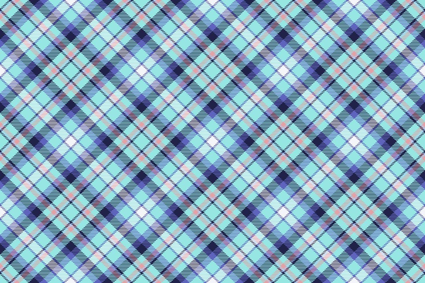 Tartan plaid background, diagonal check seamless pattern. Vector fabric texture for textile print, wrapping paper, gift card, wallpaper.