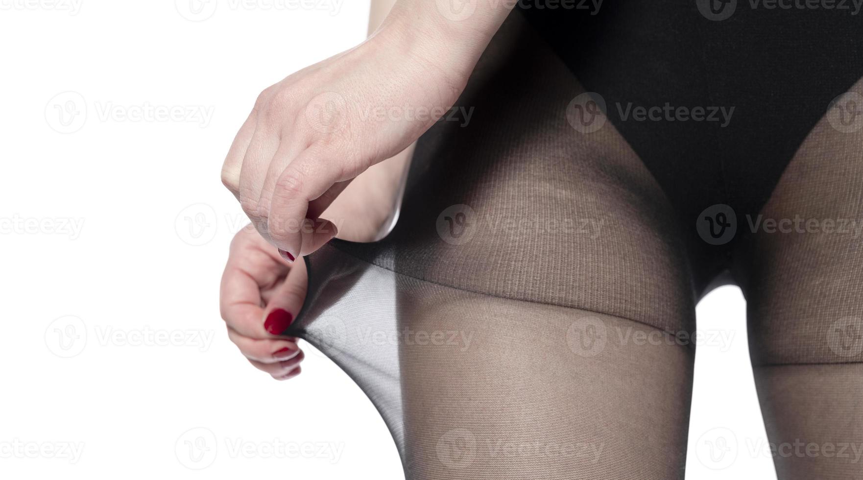 woman's hand pulling tights close up 17156784 Stock Photo at Vecteezy