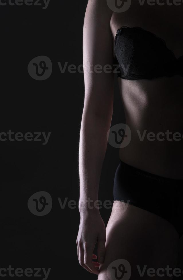 silhouette of a woman with beautiful body photo