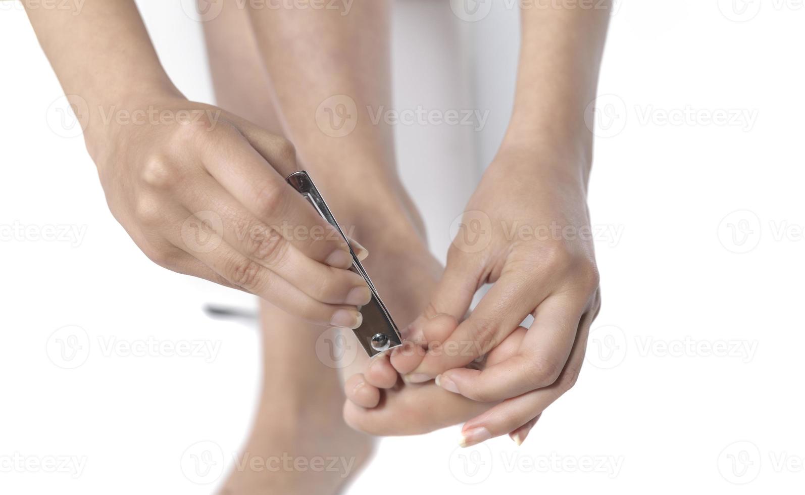 Clipping Toenails With A Nail Clipper 17157059 Stock Photo at Vecteezy
