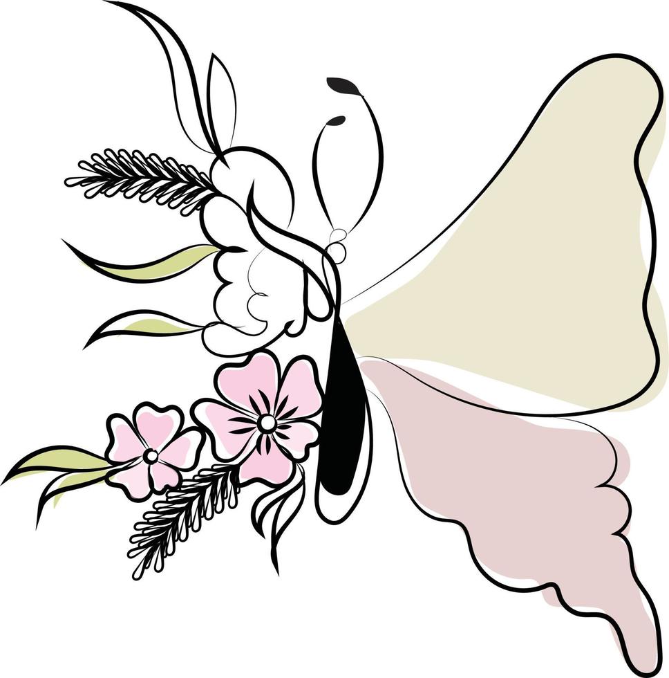 Free vector butterfly design illustration