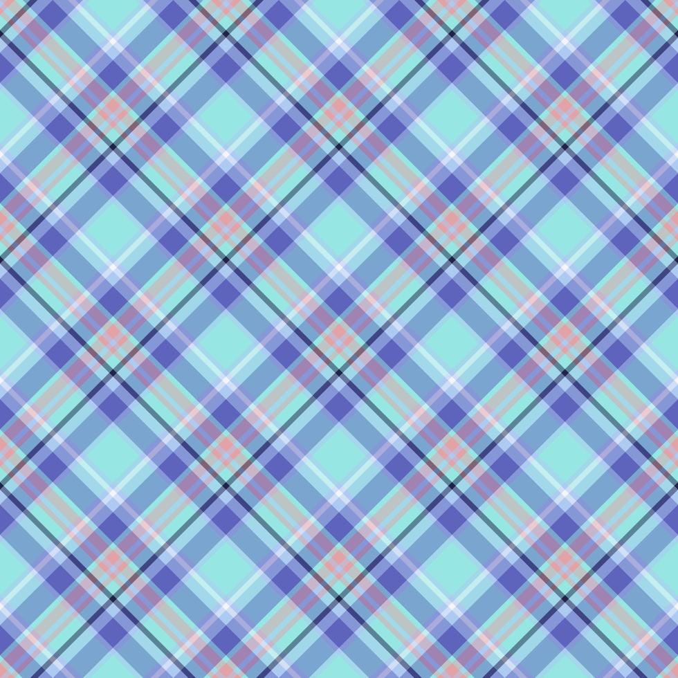 Plaid seamless pattern. Vector background of textile ornament. Flat fabric design.