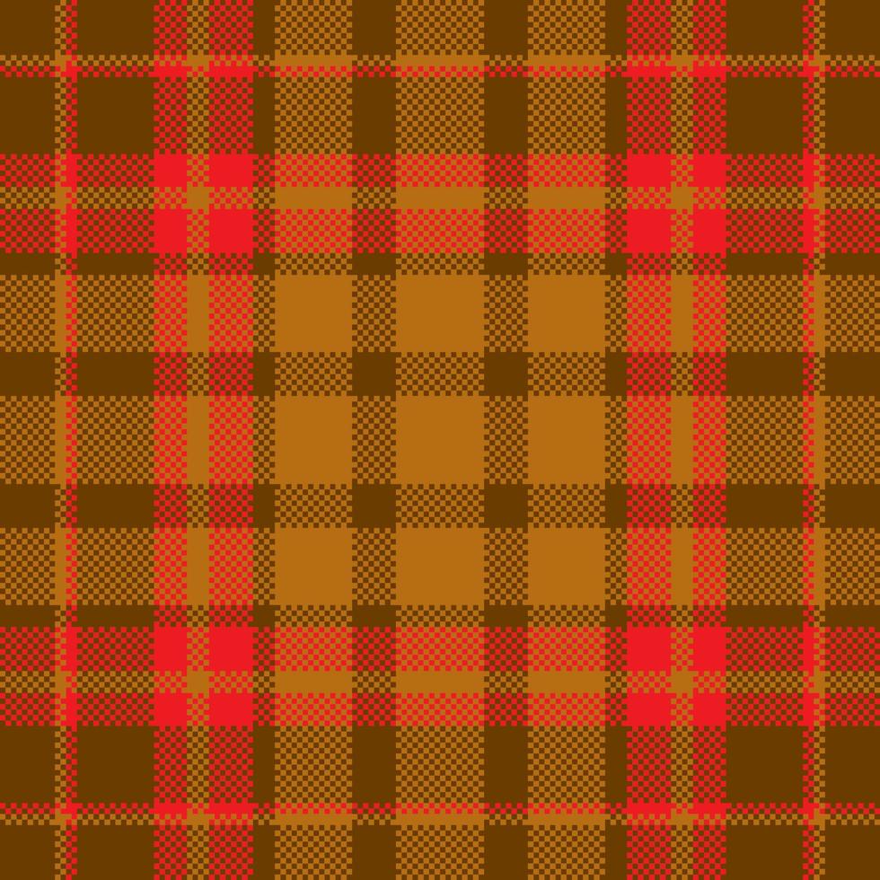 Pixel background vector design. Modern seamless pattern plaid. Square texture fabric. Tartan scottish textile. Beauty color madras ornament.