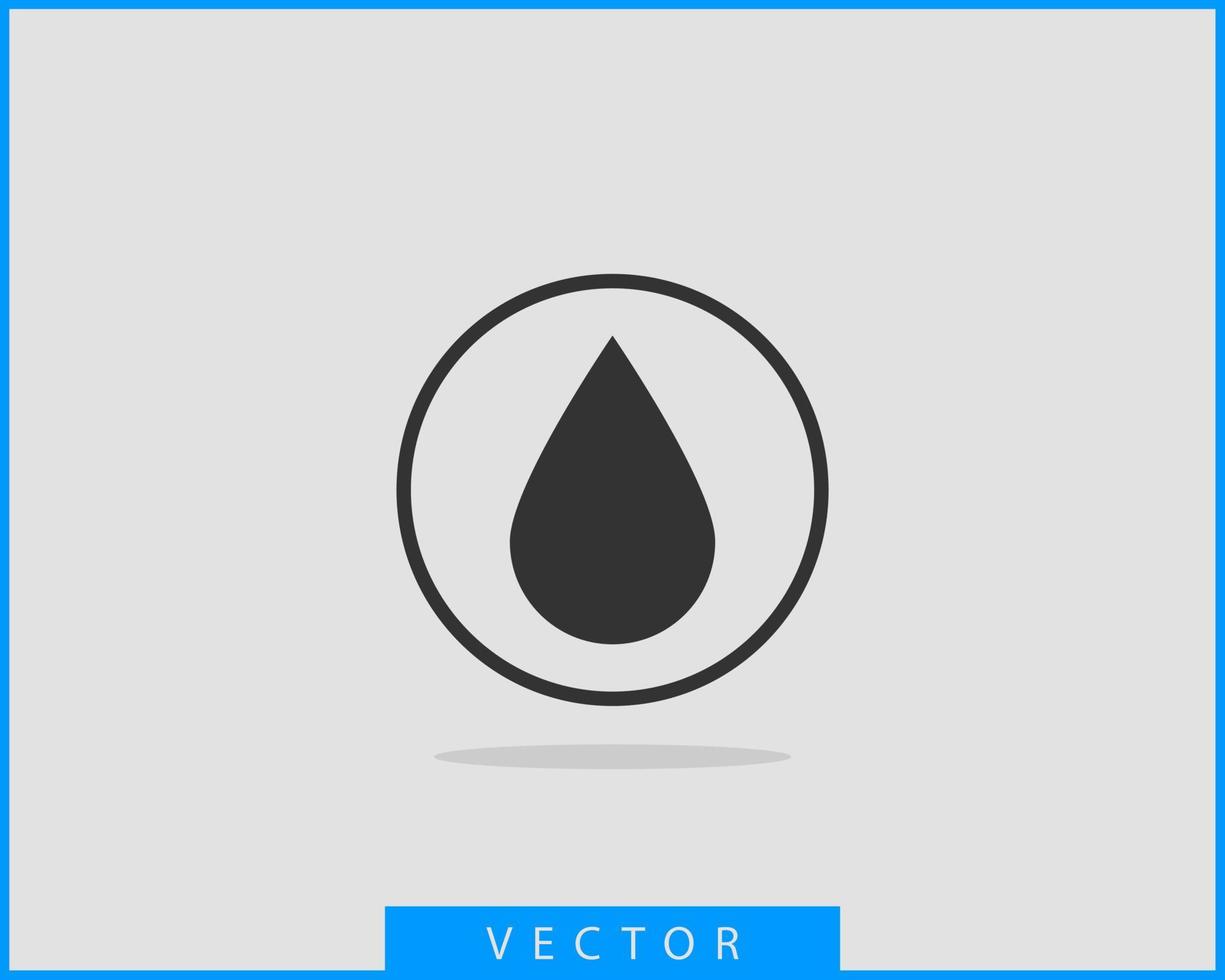 Drop water icon vector isolated design element