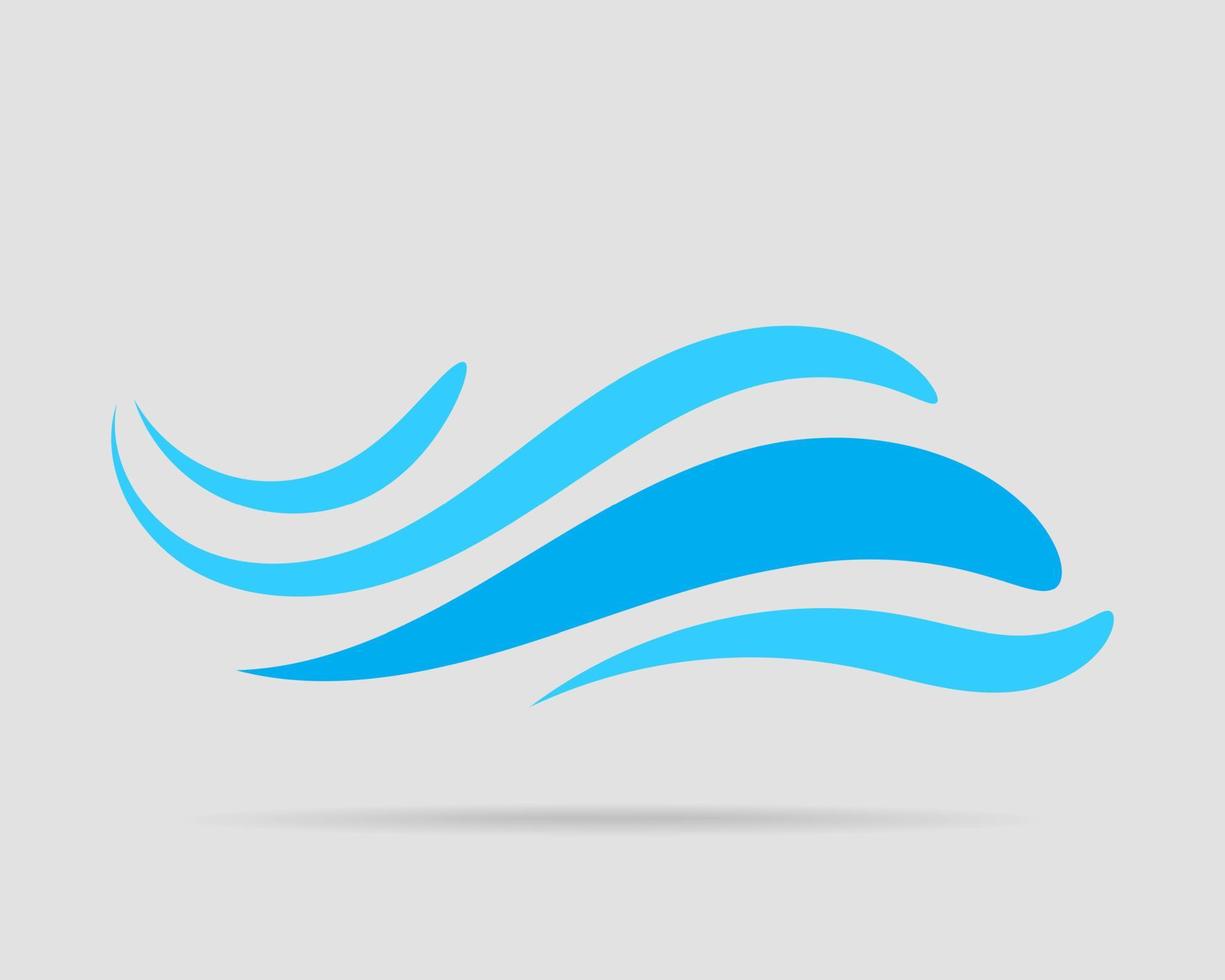 Waves vector design. Water wave icon. Wavy lines isolated.